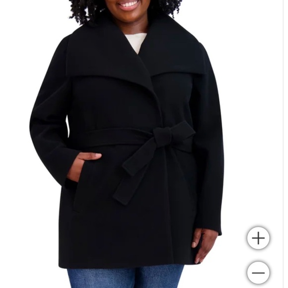 New with tags Ladies' Wrap Coat Tahari - Picture 3 of 13